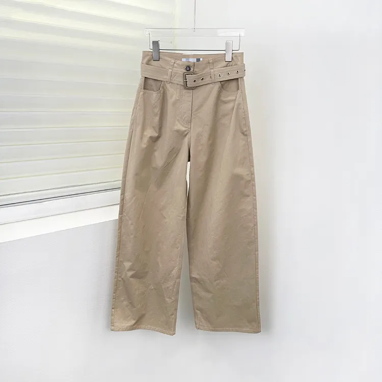 Spring/Summer Cotton Long Pants American Vintage High Density Cotton Slim Pants