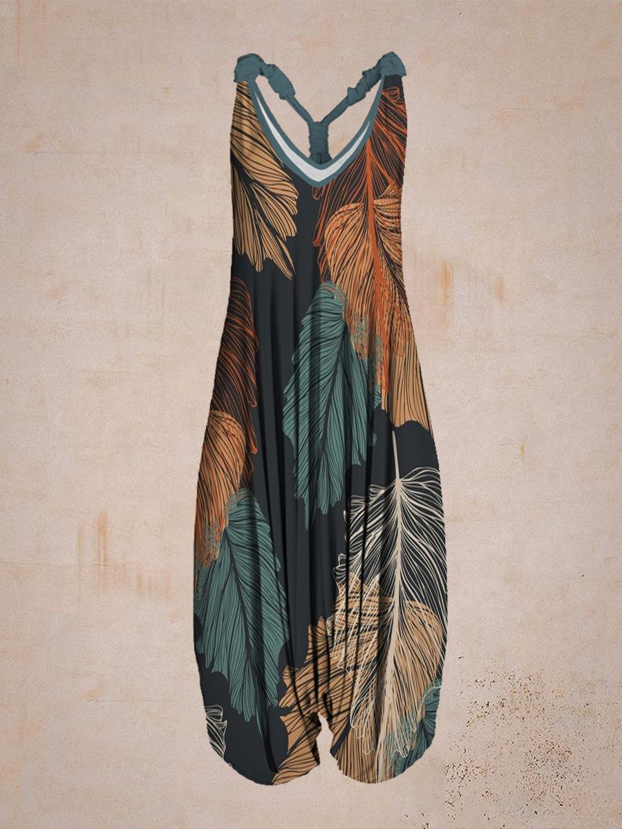 Summer Comfort Sleeveless Harem Jumpsuit