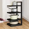 Heavy Duty Pan Organizer 4 Layer Pan Organizer Rack for Dutch Oven Cast-iron Pan