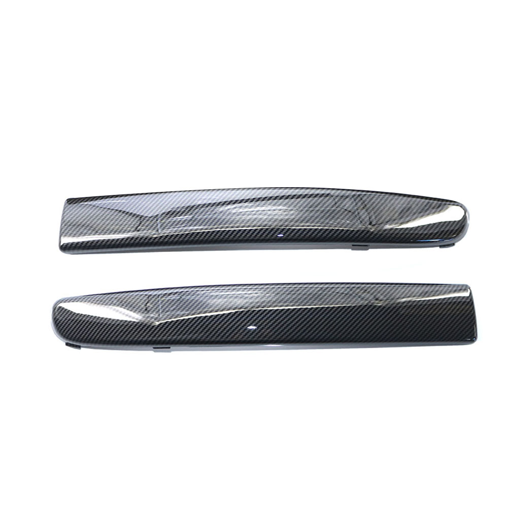 

1 Pair Front Bumper Moulding Trim for Fiat 500 2007-2015 Carbon Fiber Look, 501 Original