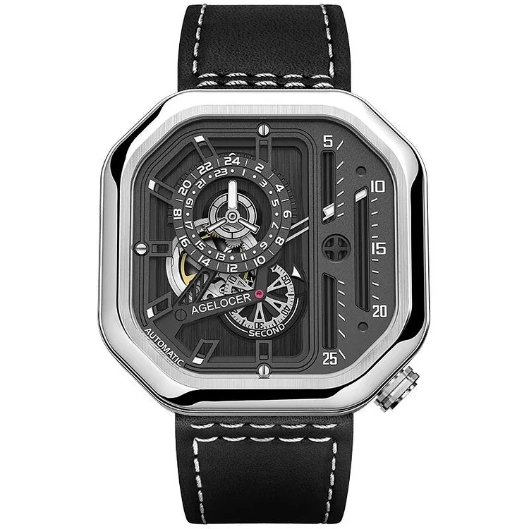 Agelocer Automatic Watch Stainless Steel Smart Casual