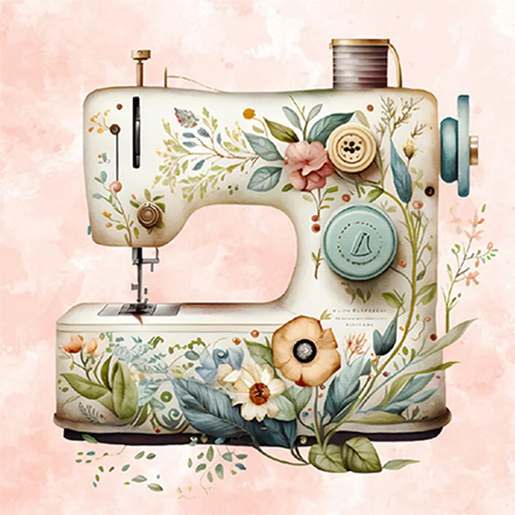 Sewing Machine - Painting By Numbers - 20*20CM gbfke