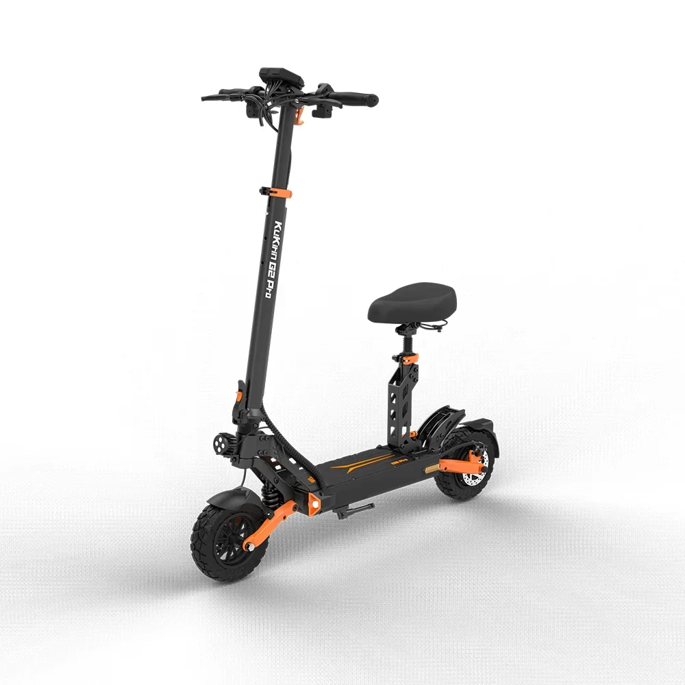 KUGOO G2 PRO Monopattino Elettrico Motore 600W Pneumatici 9'  Velocità Max 50km/h Autonomia Max 45km  Carico Max 130kg  Peso 23.5kg Doppio freno a disco  Ammortizzatori anteriore e posteriore