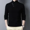 Men's High Neck Button Cardigan Casual Sweater