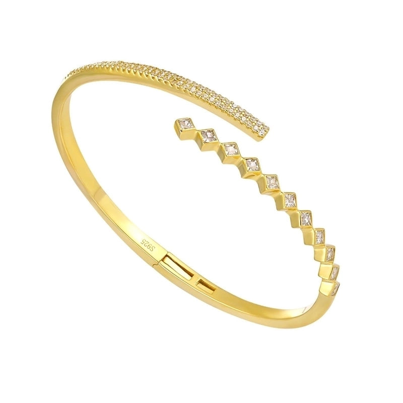 925 Sterling Silver Bangle Elegant Luxurious