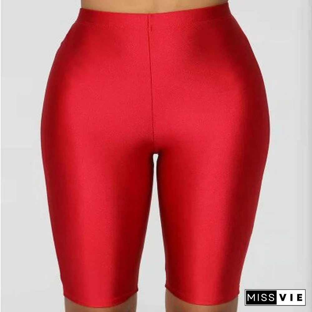 Women Cycling Shorts Dancing Gym Biker Slim Active Sports Solid Sexy Skinny New Summer