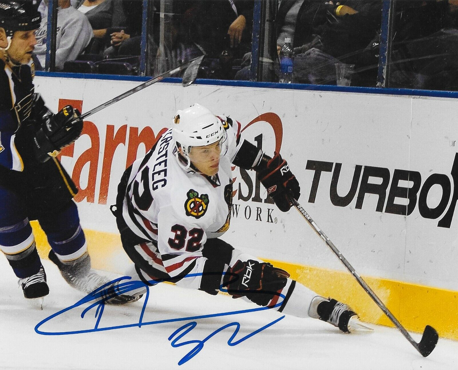 Kris Versteeg signed Chicago Blackhawks 8x10 Photo Poster painting autographed Hawks 6