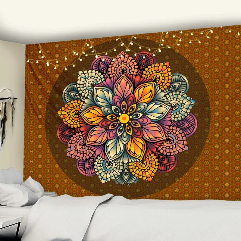 Elephant Mandala Tapestry Wall Hanging Indian Psychedelic Witchcraft Tapiz Hippie Bedroom Room Home Decor