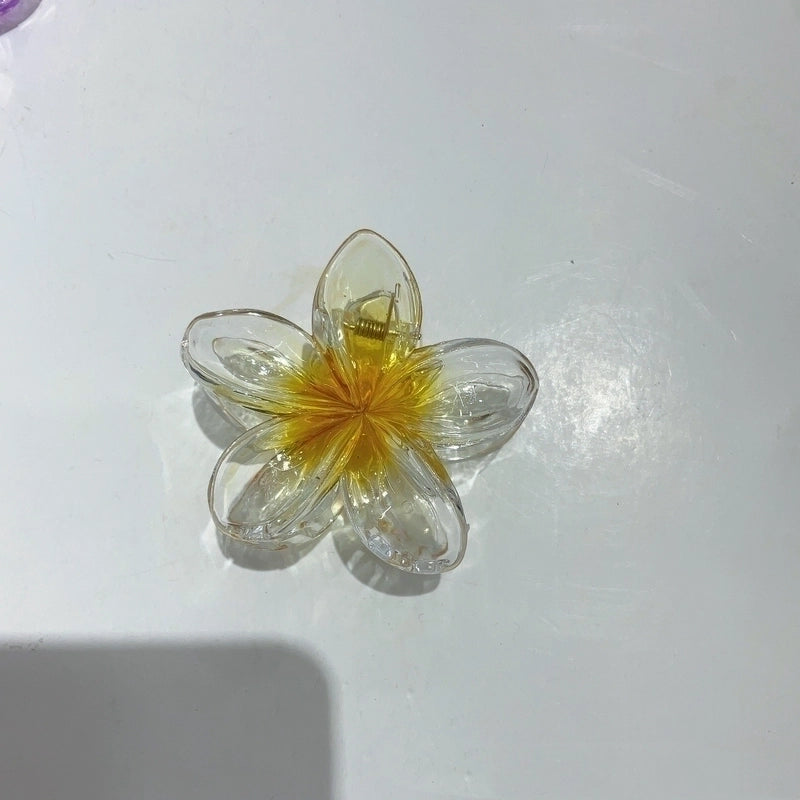 2 Pieces Women’s Sweet Flower Arylic Hair Claws