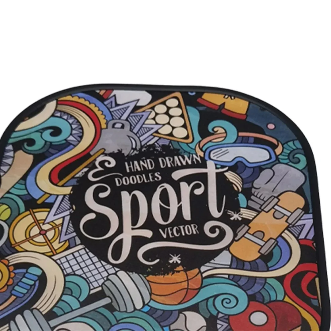 Pickleball Paddle Set with 2 Lightweight Rackets and 4 Balls