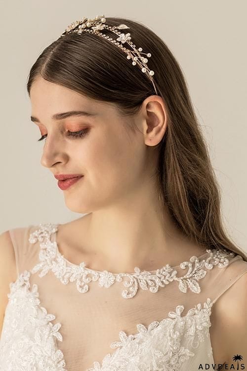 Pearl Rhinestone Flower Headband