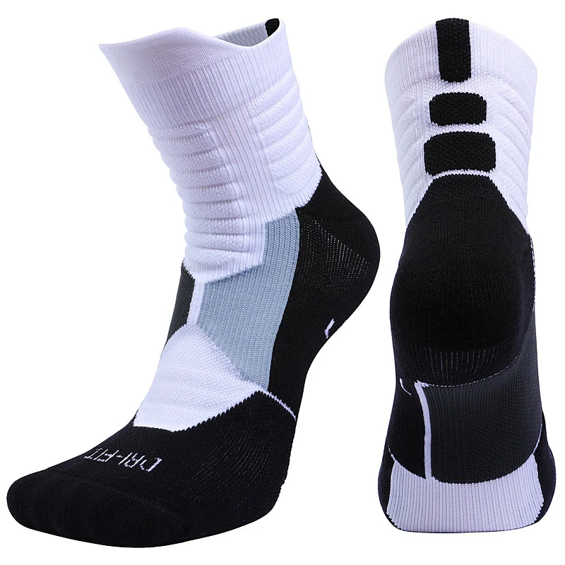 Unisex Outdoor Sports Comfy Terry Basketball Socks 