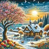 Winter View-Full Round Diamond Painting