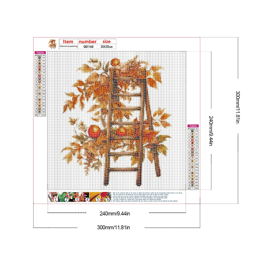 Diamond Painting - Full Round Drill - Harvest Ladder(Canvas|30*30cm)