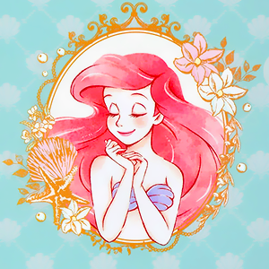 Cartoon Disney Princess Jasmine, Mermaid Ariel, Rapunzel - Full Round 40*40CM