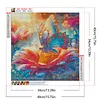 Diamond Painting -DIY Round Drill Butterfly Carrying Flower(40x40cm)
