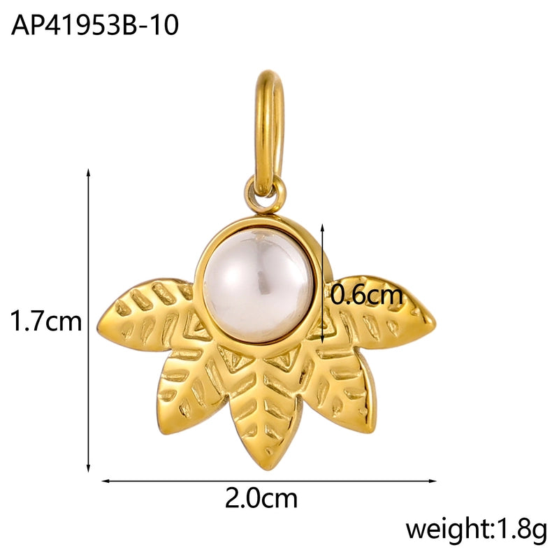 1 Piece 20 * 10mm 304 Stainless Steel Oval Pendant Jewelry Accessories