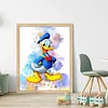 Watercolor Disney Donald Duck - 11CT Stamped Cross Stitch 40*50cm/15.75*19.69in