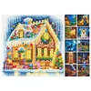 Full Round Drill Framed Light Up Diamond Painting Kits, LED Glowing Wall Art Decor for Home Bedroom Holiday Gifts