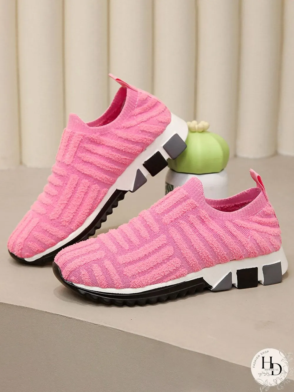 Mesh Breathable Casual Shoes Lace Up Towel Sneakers