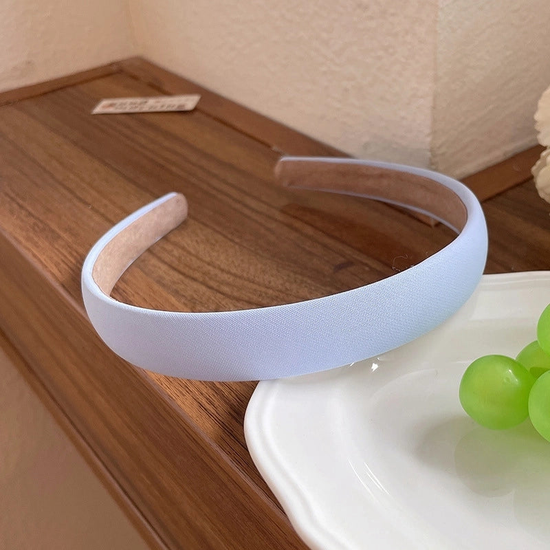 Retro Minimalist Women’s Solid Color Flower Cloth Hair Band