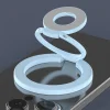 Magnetic rotating bracket desktop ring buckle back magnetic double ring mobile phone holder double-sided magnetic foldable bracket
