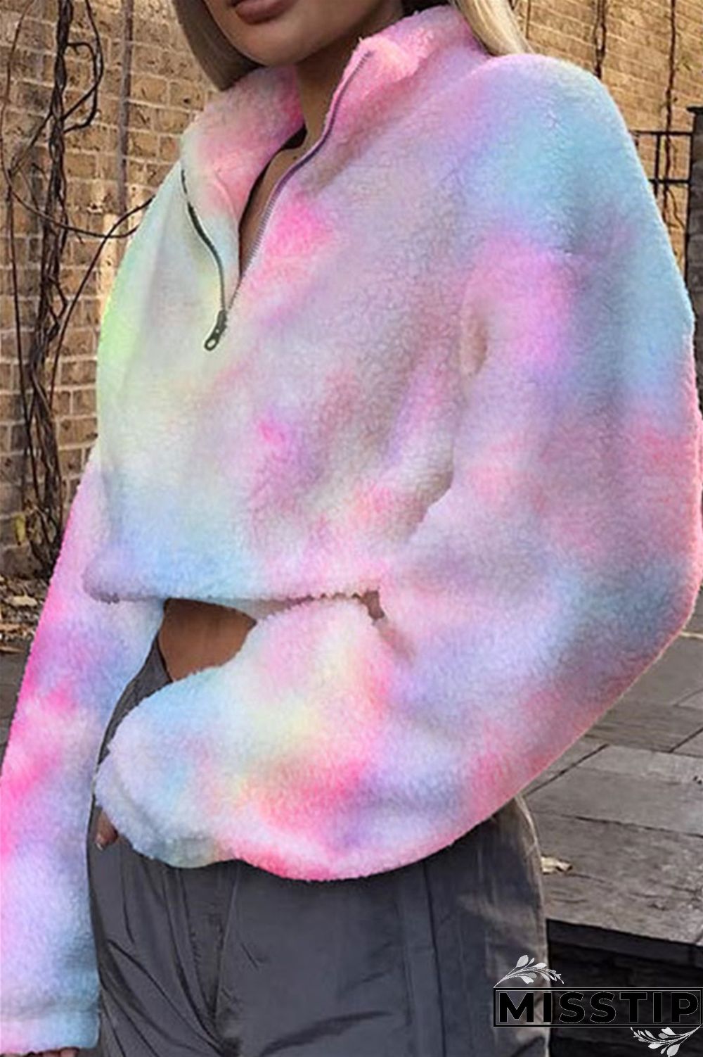 Rainbow Stylish Loose Wild Sweater