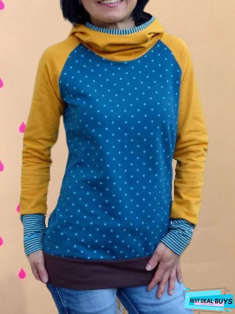 Hoodie Printed Long Sleeve Casual Sweatshirt