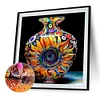 Vase d’art-perceuse ronde peinture diamant-40*40cm