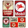 4PCS Gas Oil - Metal Tin Signs Set(8*12Inch/12*16Inch) - Garage