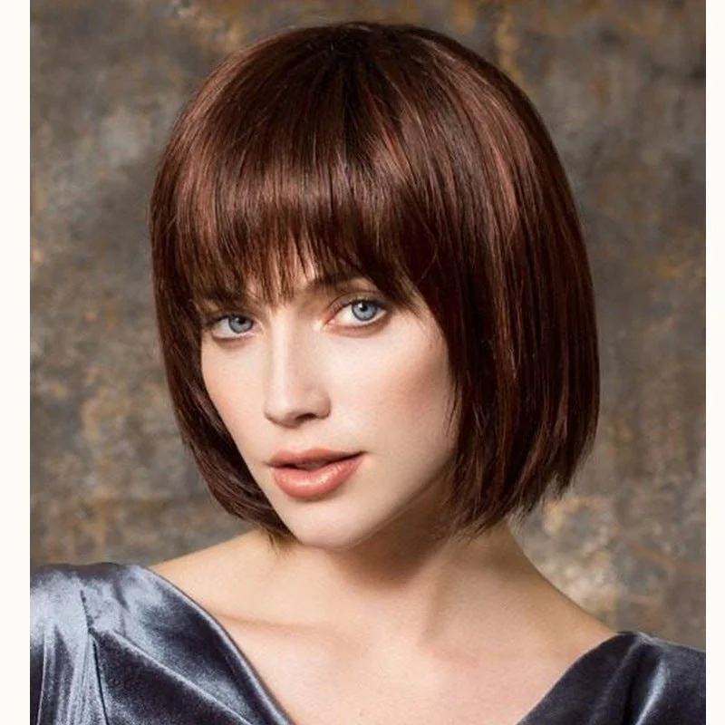 Women's Wigs with Short Straight Hair Bobo Headgear | IFYHOME