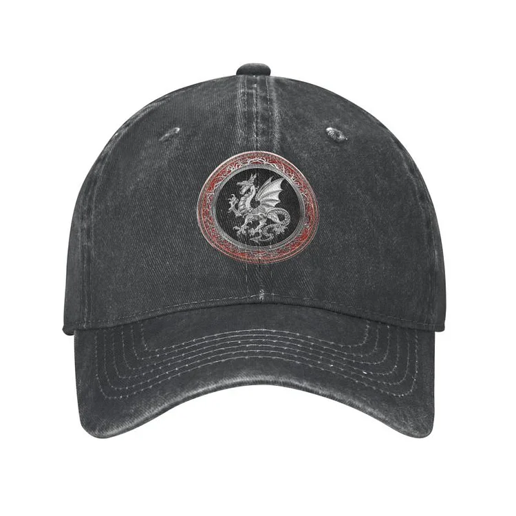 Unisex Cotton Viking Mythology Baseball Cap Adult Norse Dragon Adjustable Dad Hat Women Men Sports