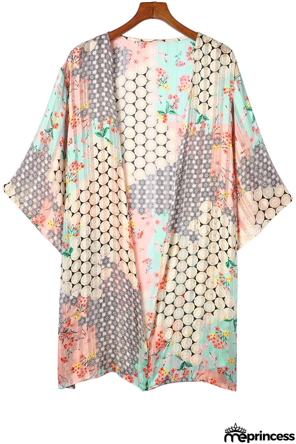 Floral Sheer Shimmer Kimono