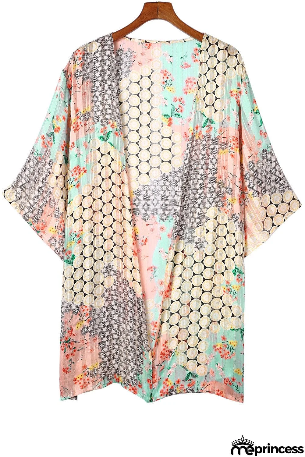 Floral Sheer Shimmer Kimono