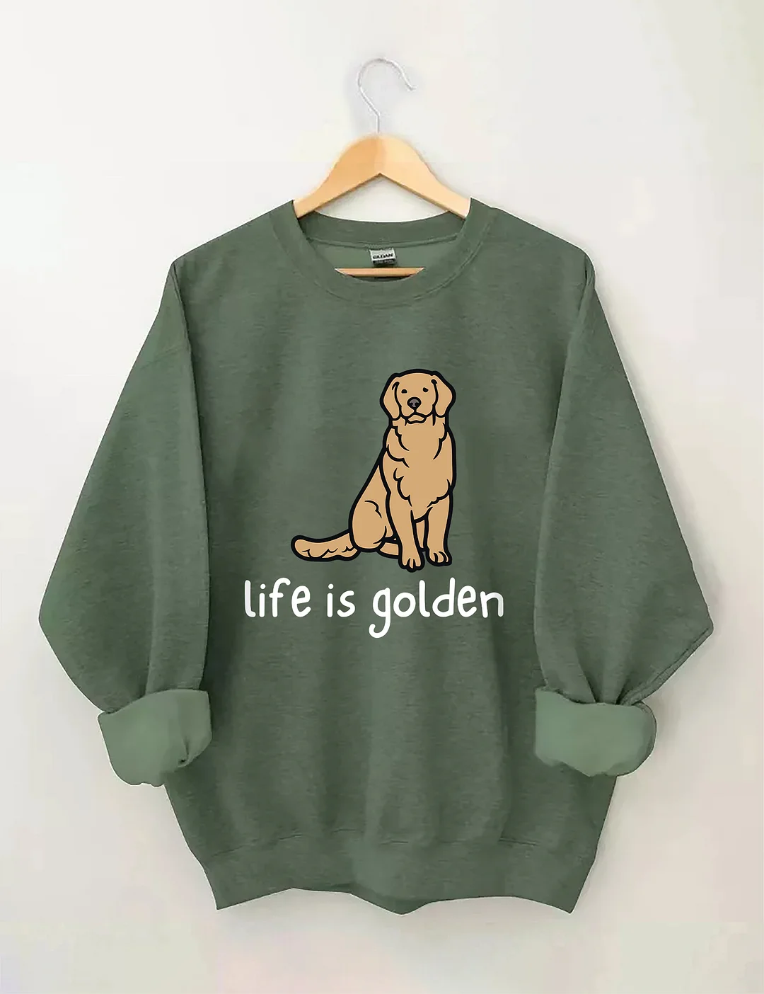 Life Is Golden Golden Retriever Sweatshirt