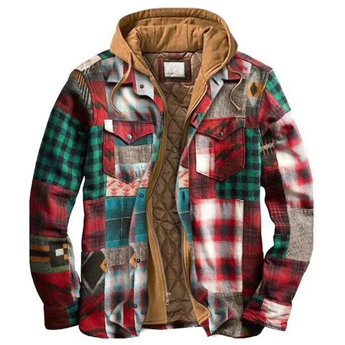 Flannel Hooded Jacket