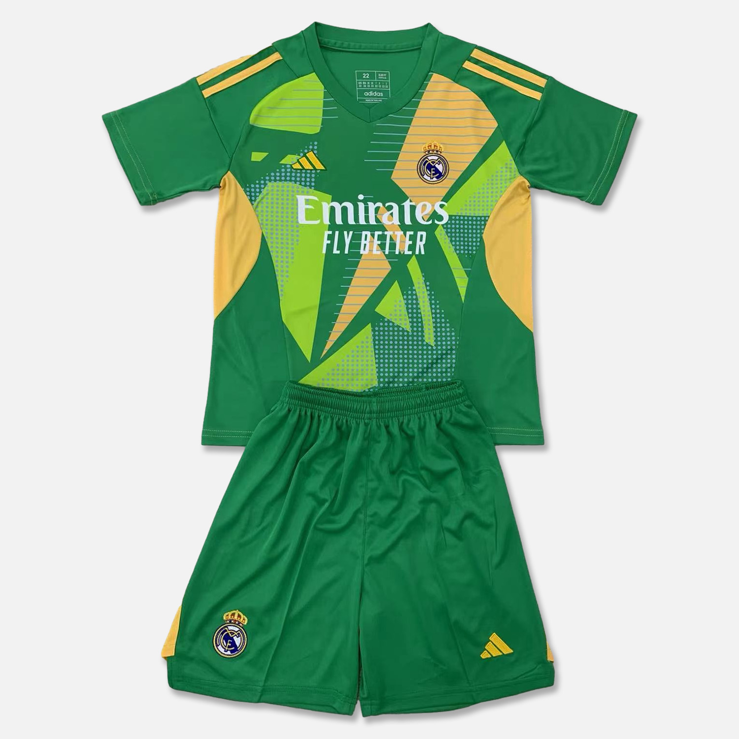 Real Madrid 24-25 Goalkeeper Kids Kit - Green