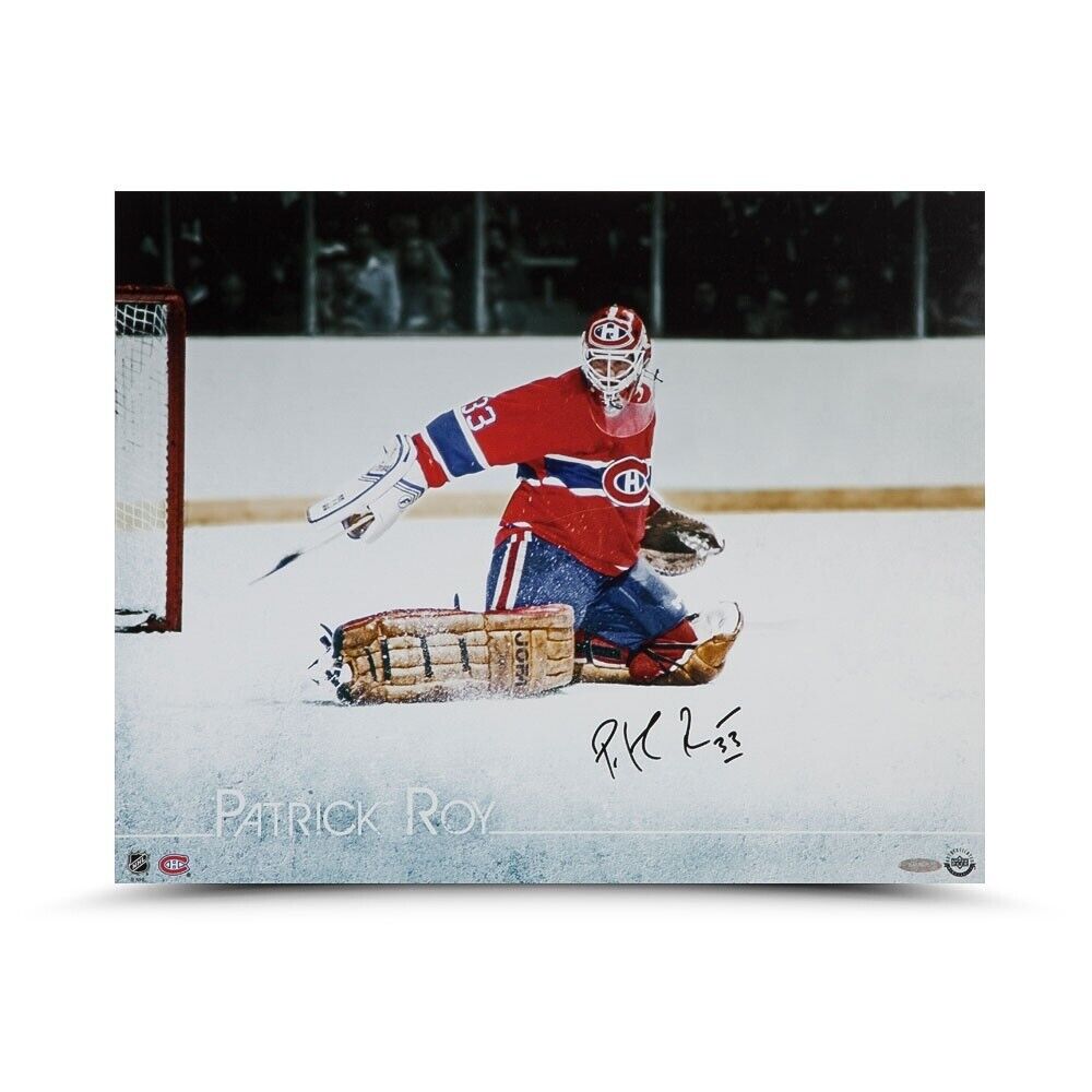 Patrick Roy Signed Autographed 16X20 Photo Poster painting The Save