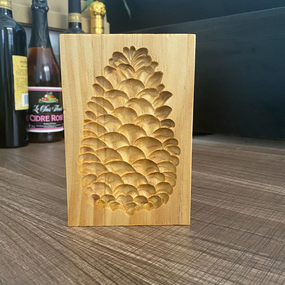 Purexcellent&trade; New pine cone home wooden biscuit mold