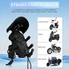 Motorcycle Phone Holder 15W Wireless Charging Waterproof Shockproof Phone Stand