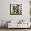 Tiger-14CT Stamped Cross Stitch 50*45cm/19.69*17.72in