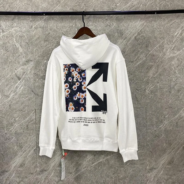 Off White Hoodie Printed Hooded Male And Female Large Size Casual Sweatshirt Owt