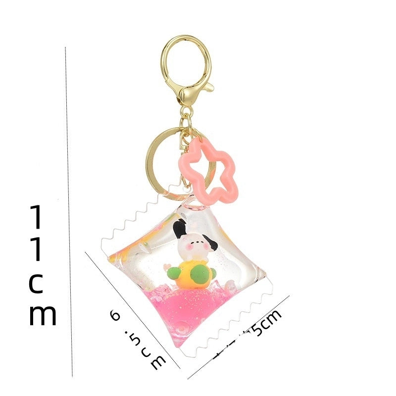 Cartoon Style Dog Arylic Unisex Keychain