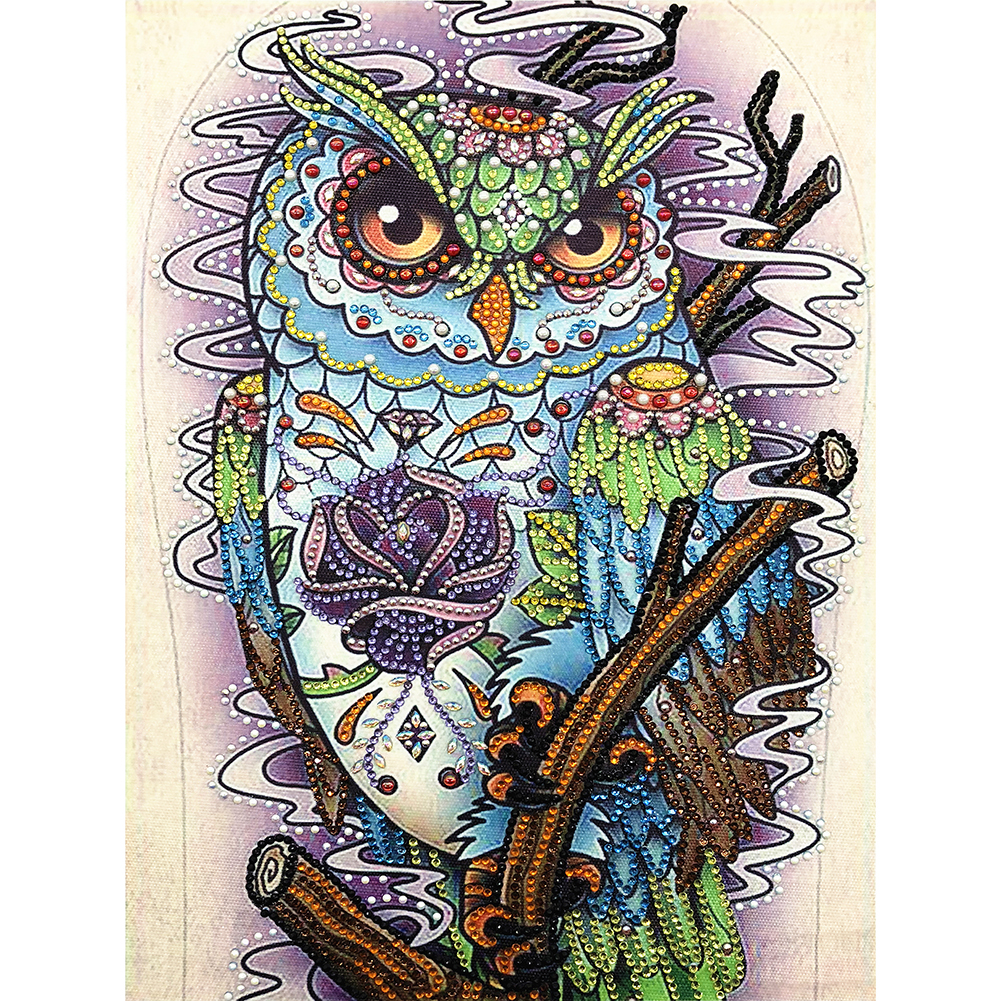 

40*50CM - Special Shaped Diamond Painting - Owl, 501 Original