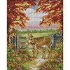 Warm Deer Mother And Son - 11CT Stamped Cross Stitch 36*42cm(Brand)