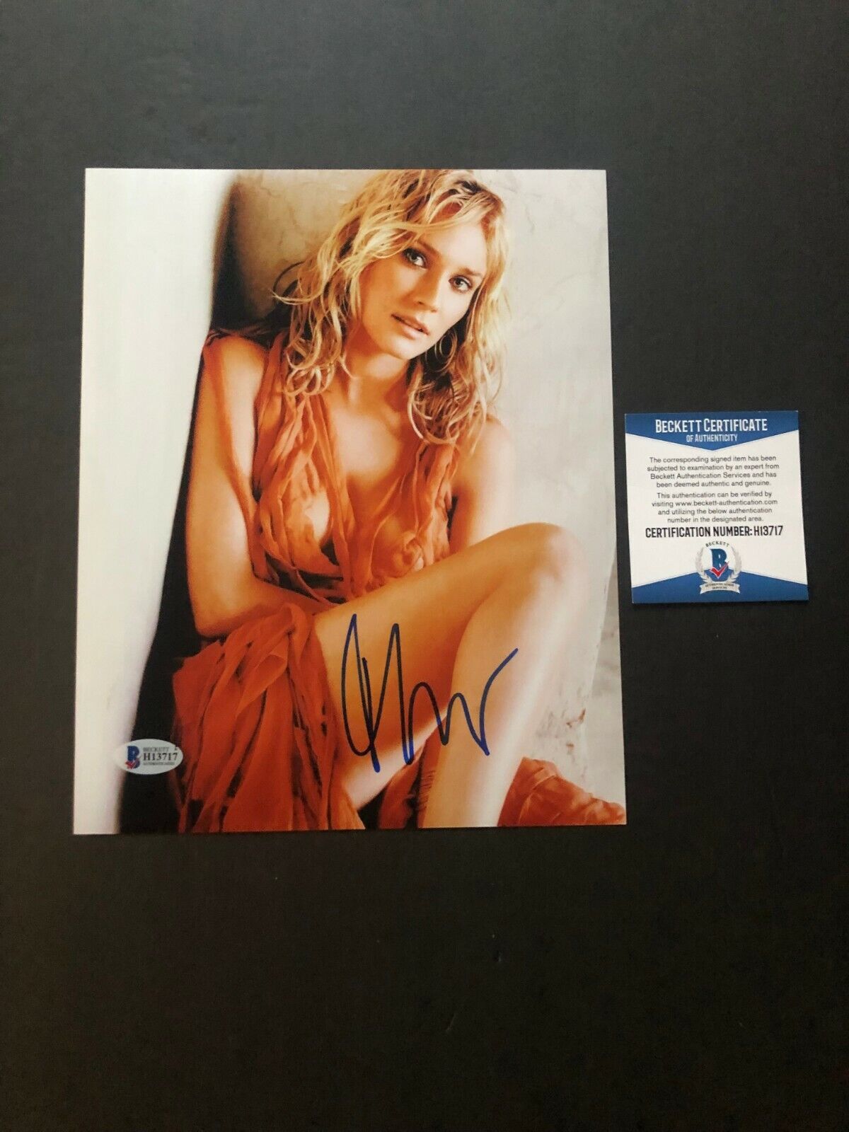 Diane Kruger Hot! signed autographed classic sexy 8x10 Photo Poster painting Beckett BAS Coa