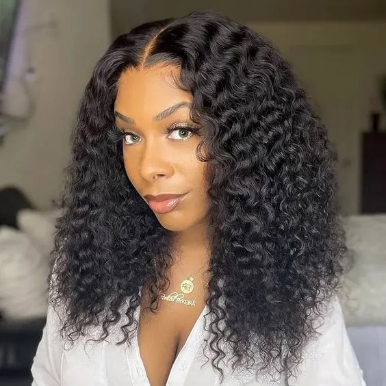 Wignee Affordable Deep Wave 2x4 Top Swiss Lace Closure Human Hair Bob Wigs wignee hair