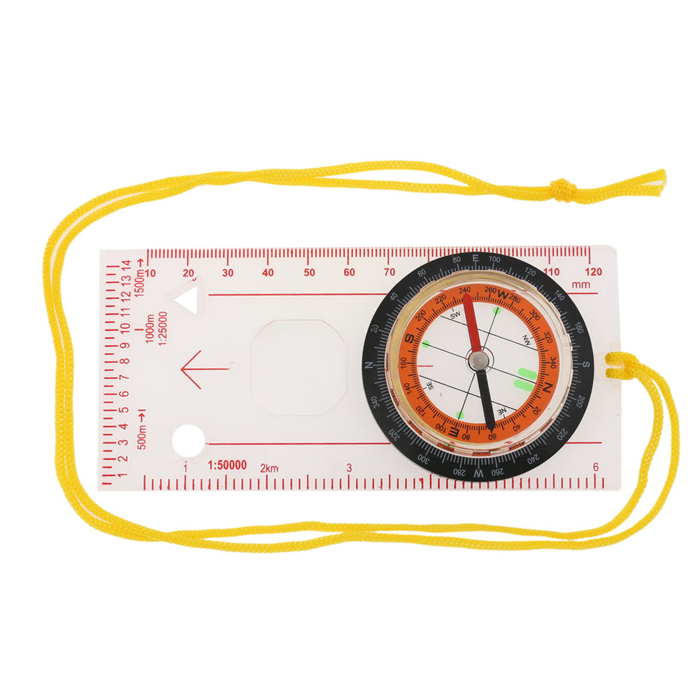 

Mini Multifunctional Tactical Outdoor Compass Plotting Scale Magnifier Tool, 501 Original