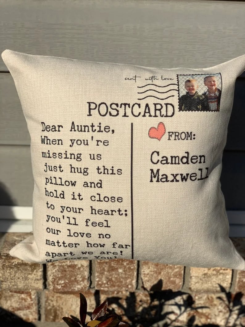 Photo  custom throw pillow, Mother’s Day gift, Father’s Day gift, Christmas, graduation gift