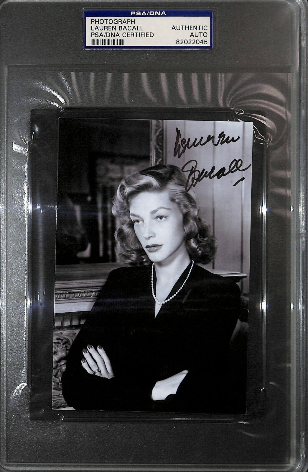 Lauren Bacall Signed 4x6 Photo Poster painting PSA/DNA COA Slab Autograph Picture The Big Sleep